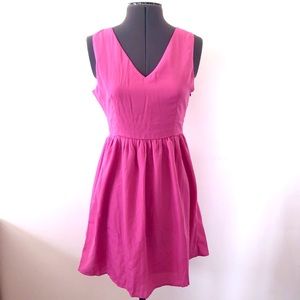 🎀 5/$25 Pretty Good hot pink fit and flare dress sz S